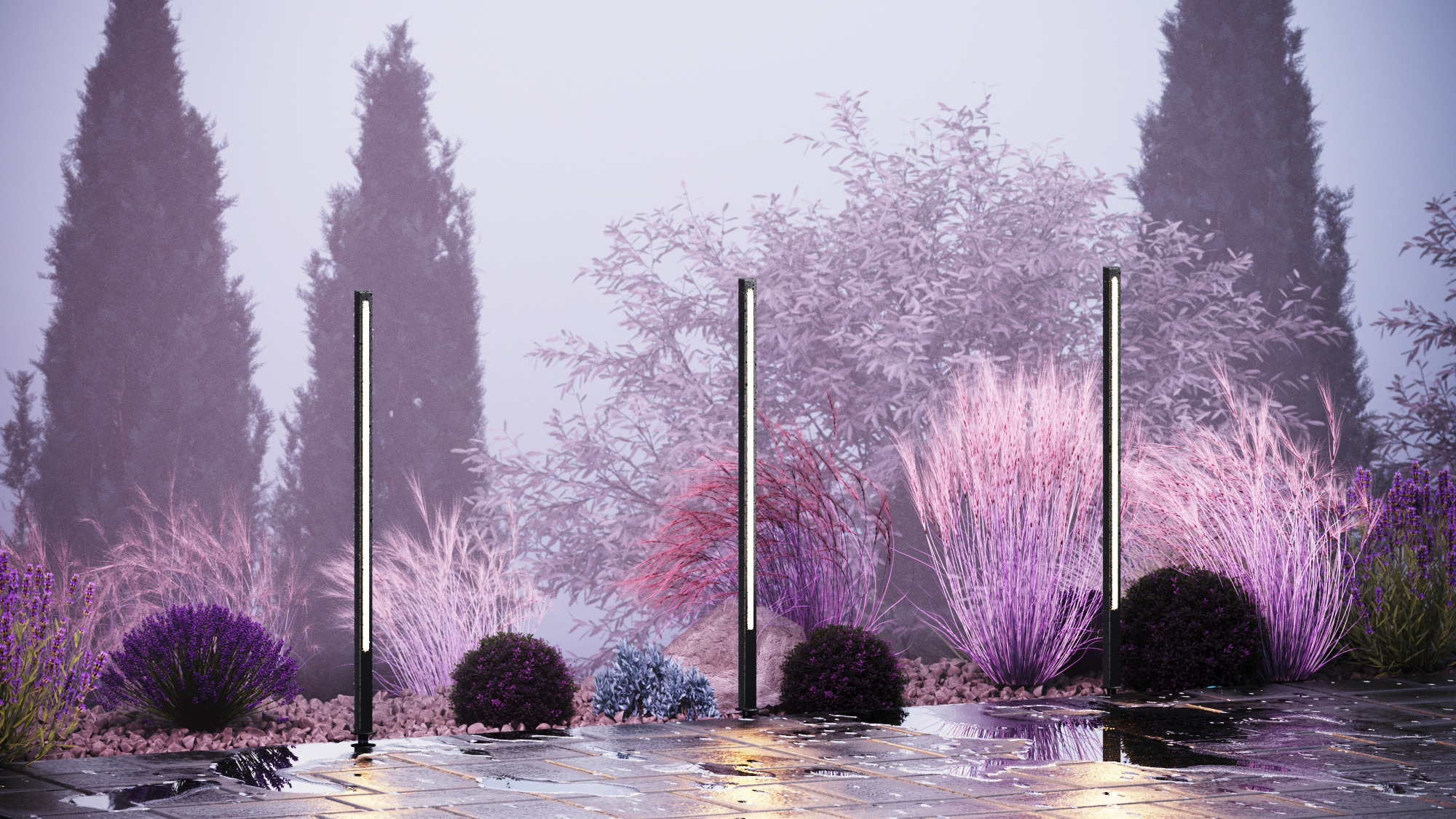 Landscape lighting POLE 1.6m LED IP65 Graphite Grey - Image 6
