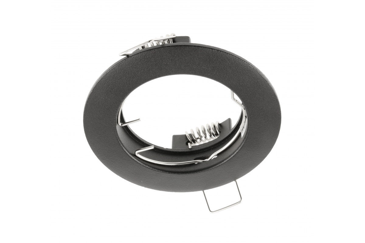 GU10 mounting ring 77mm, powder painted black