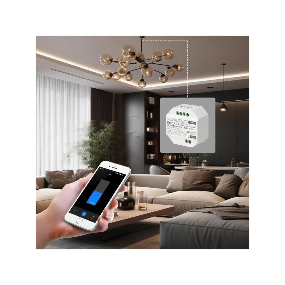 AC LED dimmer Triac (WiFi + 2.4G + Push) Tuya SMART 100-240V MiBoxer - Image 3