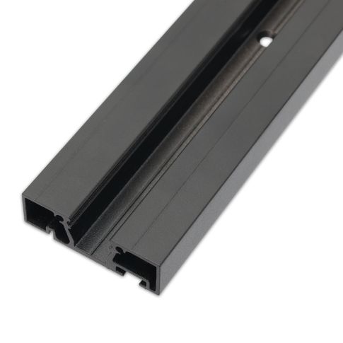 45x14mm profile CURTAIN Single, black RAL9005, 200cm - Image 8