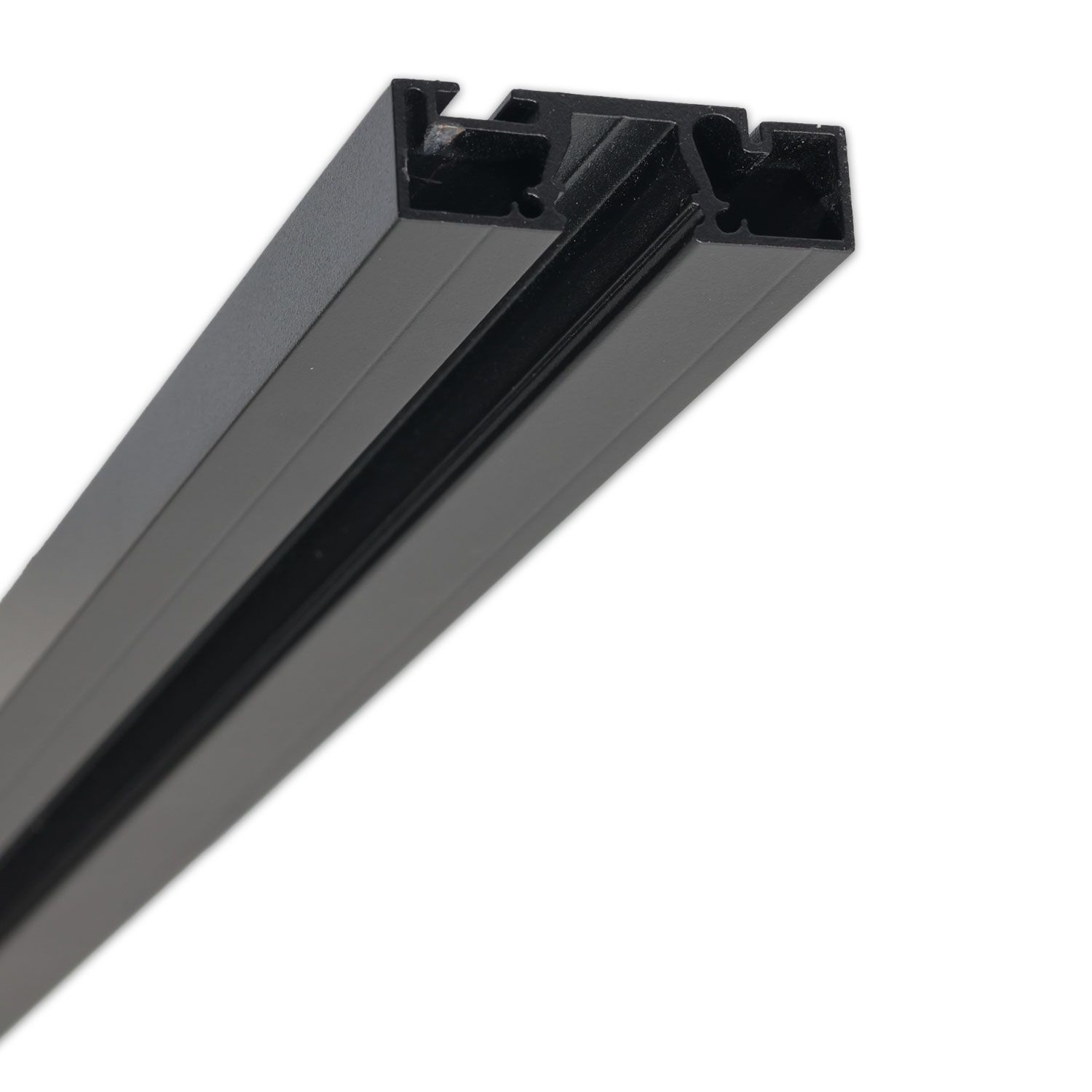 45x14mm profile CURTAIN Single, black RAL9005, 200cm