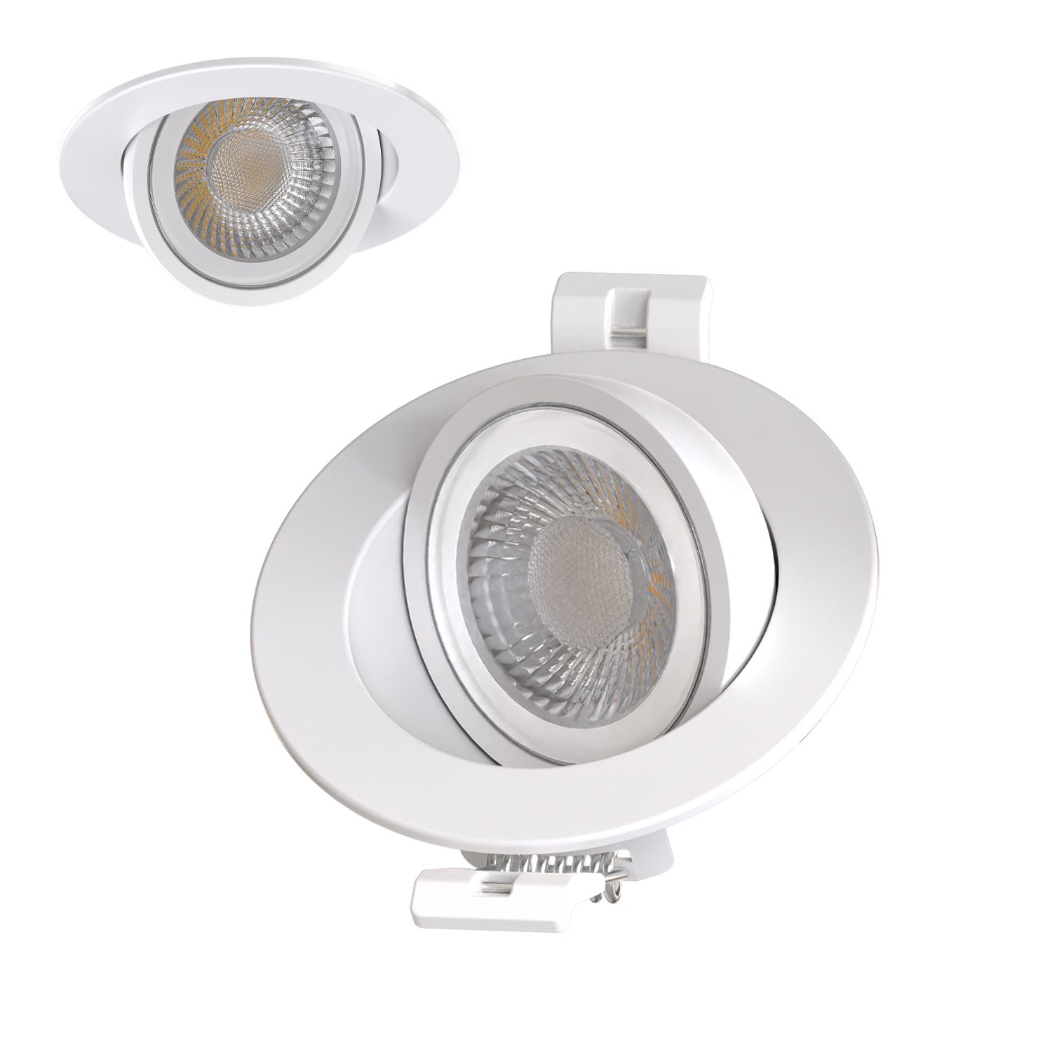 Sphere-68 6W 40° 660lm 2700|3000|4000K CRI90, white, dimmable LED downlight, swiveling - Image 2