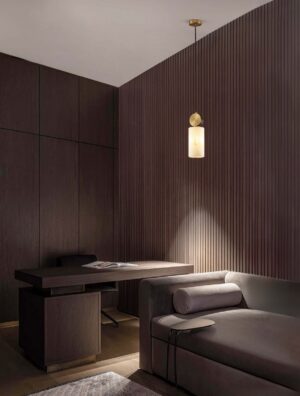 MARU pendant lamp gold/black/marble