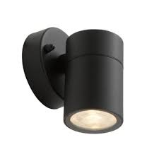 LED wall light 1xGU10 ACERO IP44, sandblack, excl. illuminant