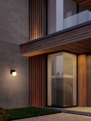 Outdoor wall lamp ORACLE LED 9W 3000K 425lm IP65 Black/opal