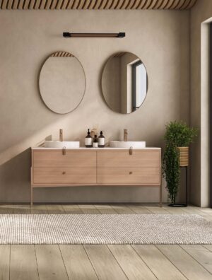 Mirror lamp ARGA 60cm LED 17W 3000K 1400lm IP44 black