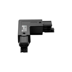L-connector left | black | for 3-phase rails