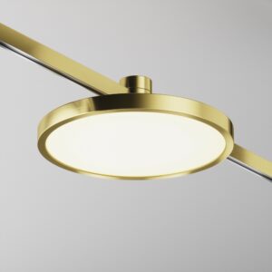 Track luminaire Plate Flarity 2700K 10W 120° brass