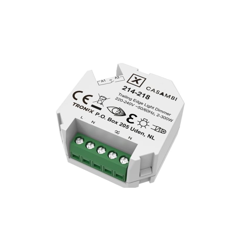 Casambi |push-dim triac dimmer/receiver | 230V | 2-180W | behind switch - Image 3