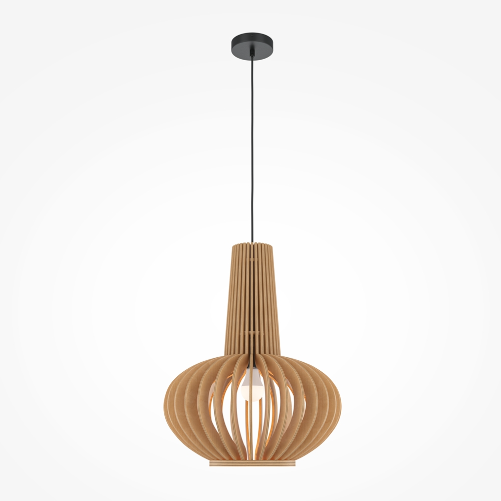 Pendant lamp ROOTS 35cm E27, plywood