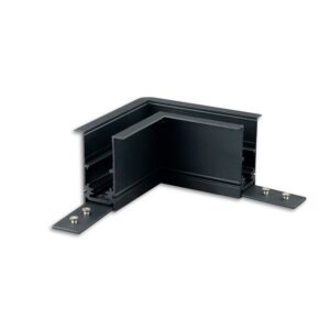 Track48 corner rail 90° horizontal for recessed rail 10cm , black