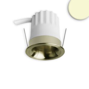 BACK32 mini 5W 3000K CRI90 36° 350lm honeycomb, dimmable LED Recessed spotlight brass
