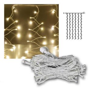 Light Chain SYSTEM DECOR curtain 1x2m 100LED,white, warm light, connectable