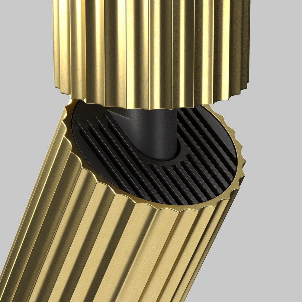 Ceiling lamp CALIPSO GU10 adjustable, Brass ribbed - Image 7