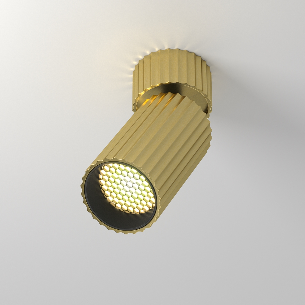 Ceiling lamp CALIPSO GU10 adjustable, Brass ribbed - Image 6
