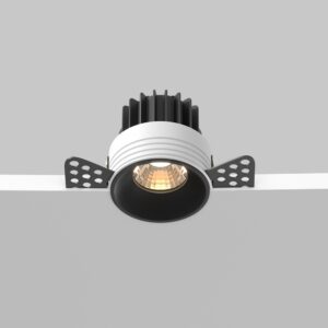 Downlight Round 3000K 7W 60° 480lm trimless Black
