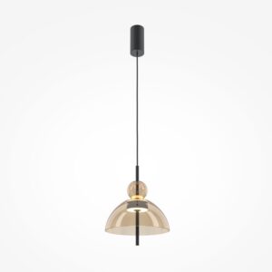 Pendant lamp Bangkok LED 12W 3000K 1300lm 120° 25cm Black-Congnac