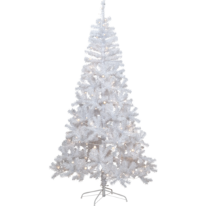 White Faux Christmas Tree 2.1m+white cable lightchain, ALVIK