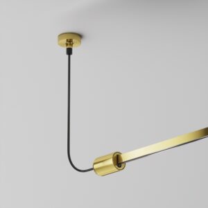 Side power inlet 28-128cm Flarity Brass 24V