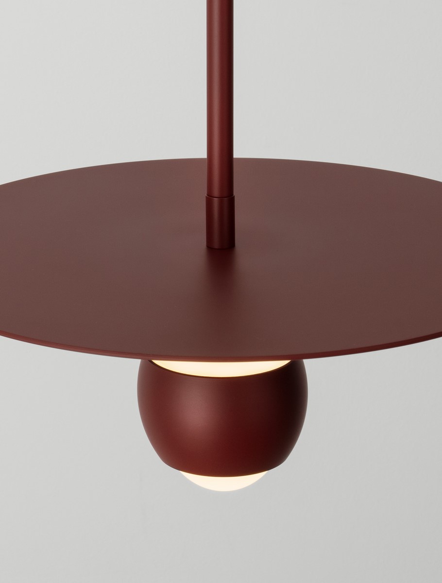 EDEM LED 8W 3000K 590lm 30cm Red pendant - Image 5